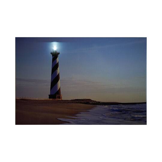 LED Lighted Lighthouse Seaside Beach Wall Art